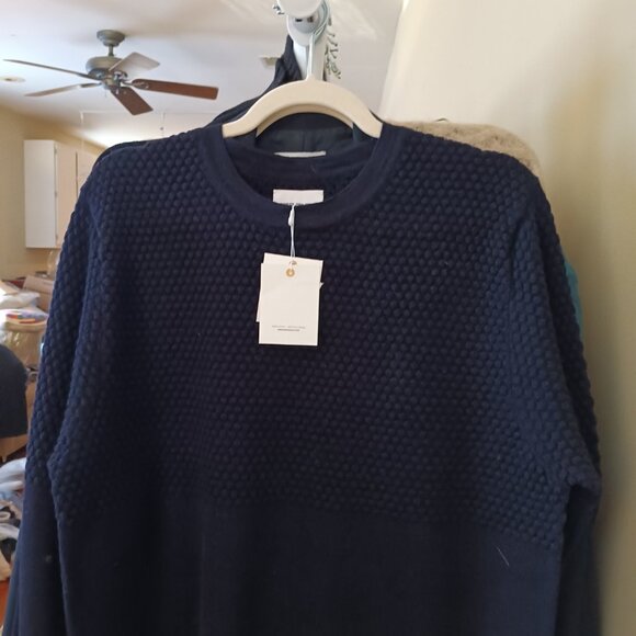 Men's NWT Norse Projects Navy Blue Wool Sweater - Picture 3 of 10